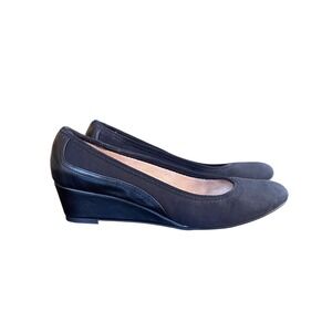 LifeStride Velocity 2.0 Women Blk Wedge Pumps Comfort Shoes Low Heel SlipOn 7.5